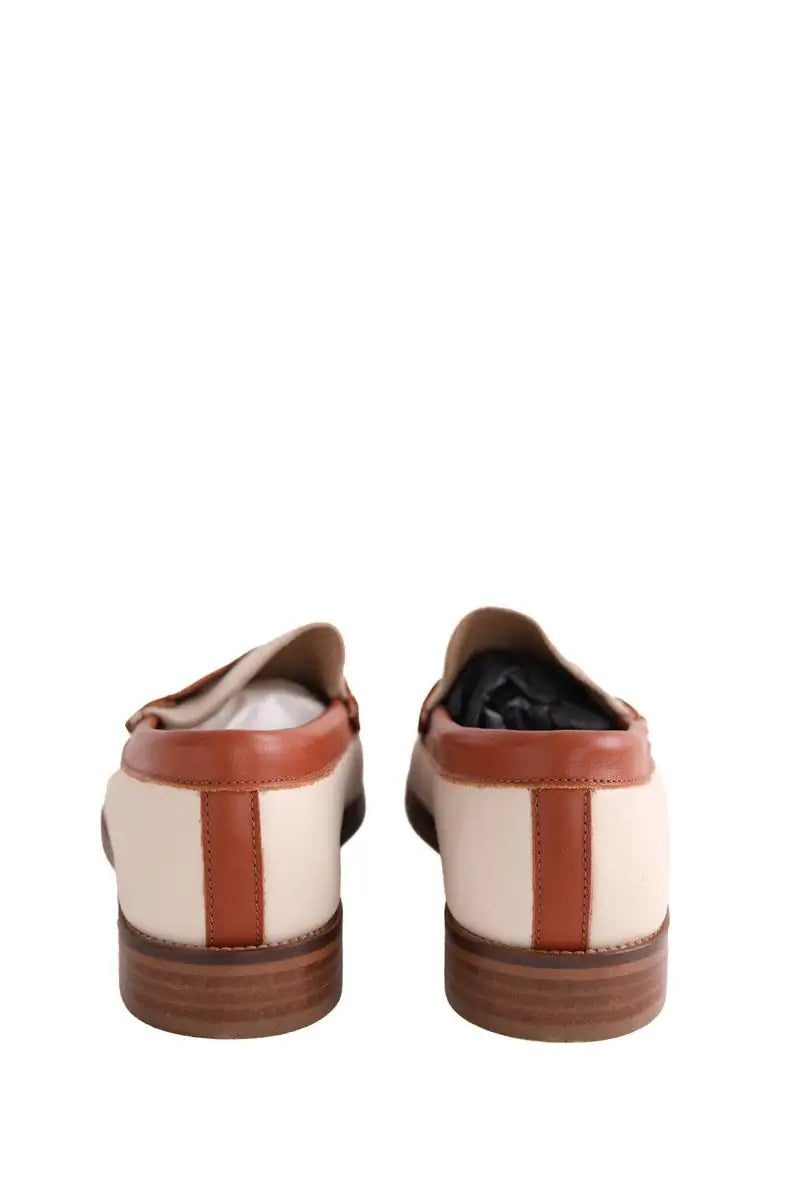 Mocassins LK Bennett Solaris Ecru en Cuir