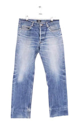 Jean droit APC Bleu en Coton, taille L - Seconde Main