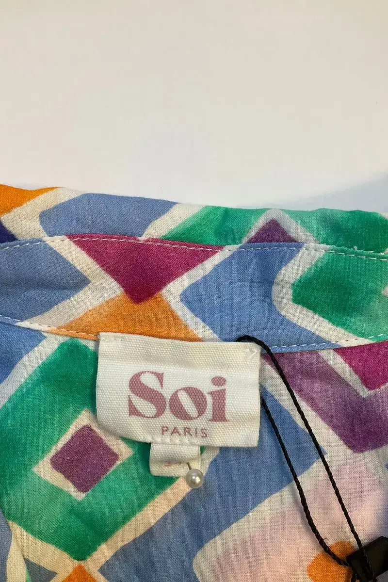 Chemise Soi Bleu en Coton