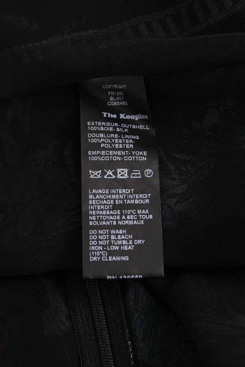 Robe The Kooples Noir en Synthétique