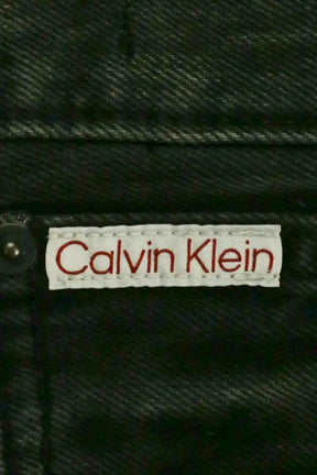 Jean droit W33 L32 Calvin Klein Noir en Coton