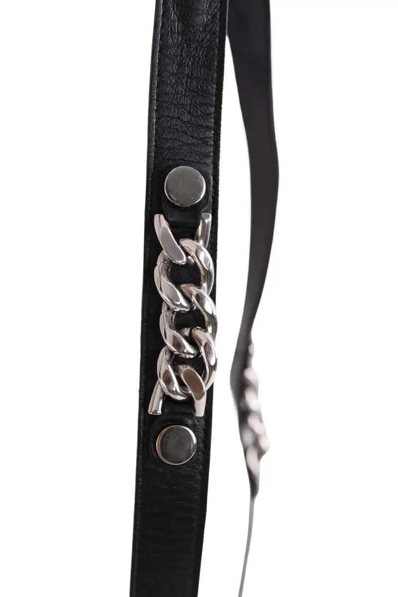 Ceinture en cuir The Kooples Noir en Cuir