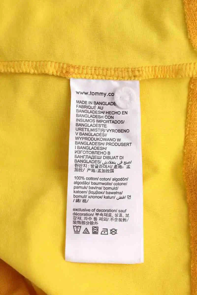 Polo Tommy Hilfiger Jaune en Coton