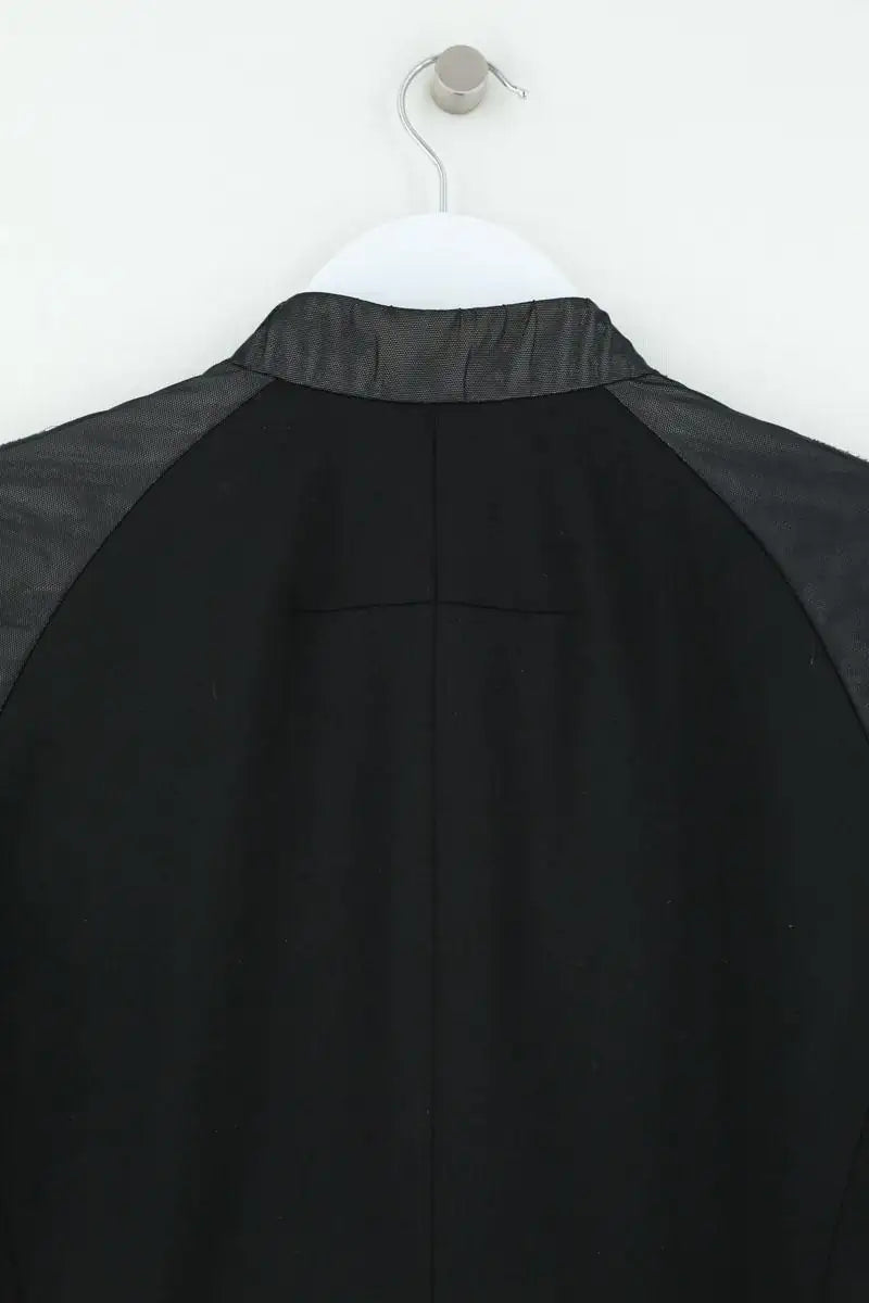 Blazer Maje Noir en Synthétique
