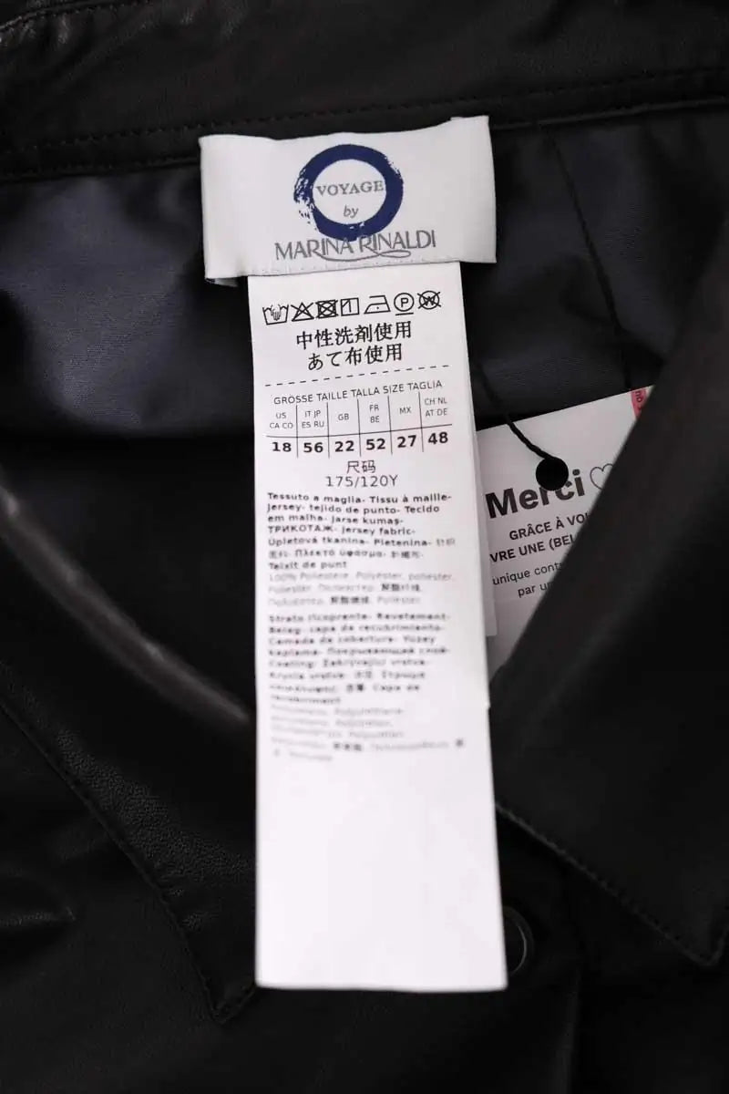 Chemise Marina Rinaldi Marron en Synthétique