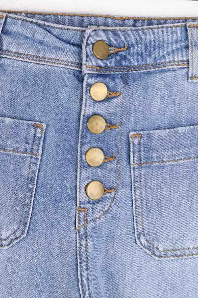 Jean bootcut Ba&Sh Bleu en Coton