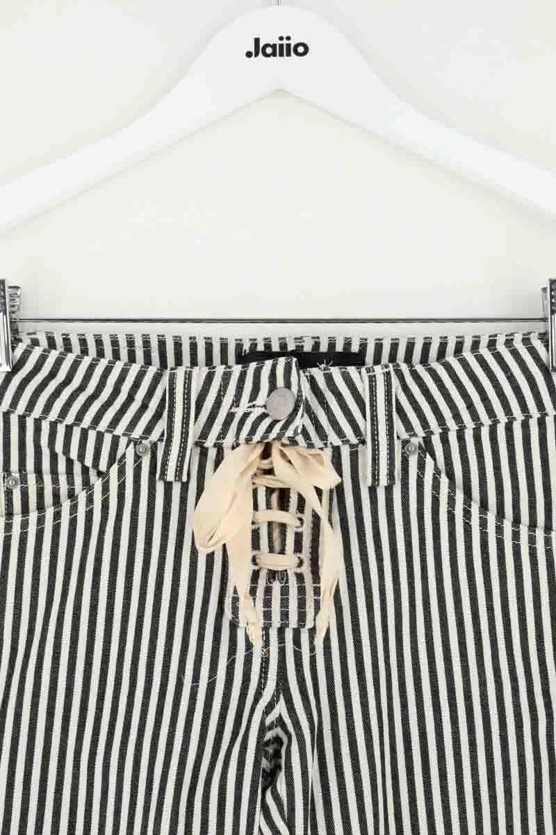 Jean droit Isabel Marant Noir en Coton