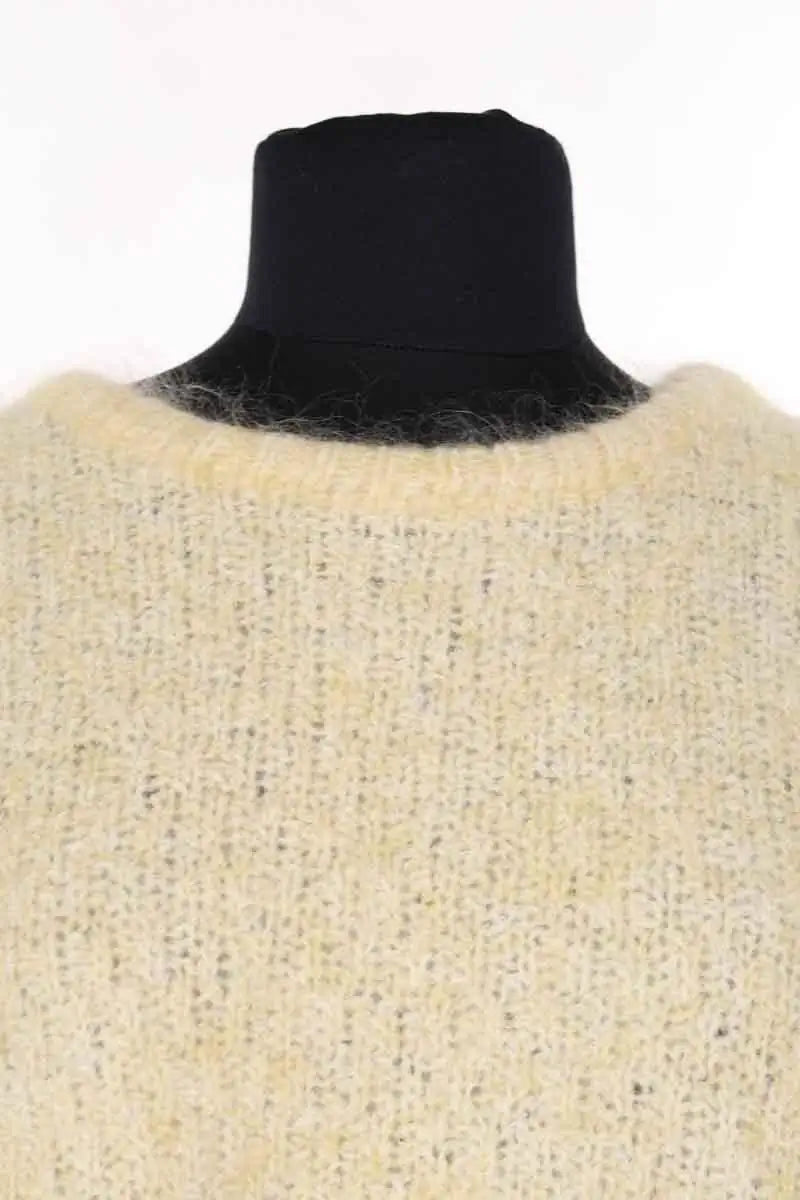 Pull American Vintage Jaune en Laine