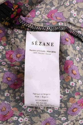 Robe Sézane Violet en Viscose