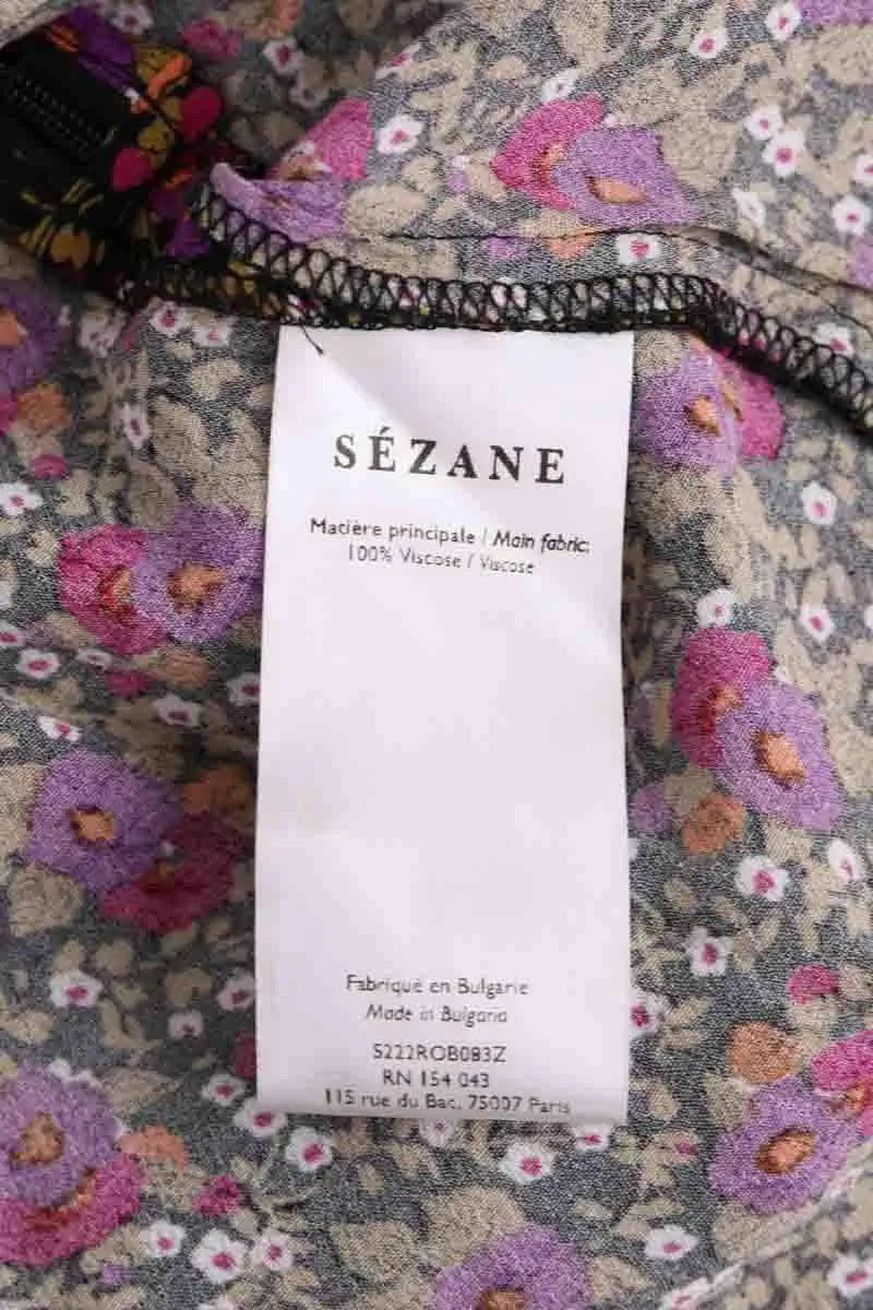 Robe Sézane Violet en Viscose
