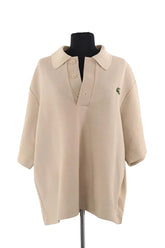 T-shirt Lacoste Camel en Coton, taille S - Seconde Main