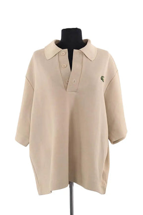 T-shirt Lacoste Camel en Coton, taille S - Seconde Main