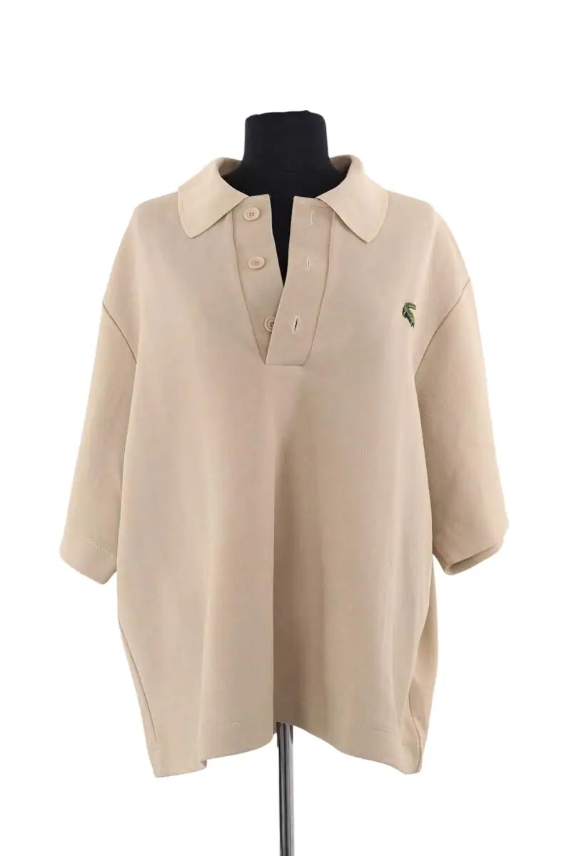 T-shirt Lacoste Camel en Coton, taille S - Seconde Main