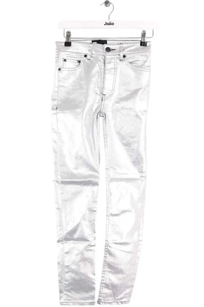 Pantalon The Kooples Argent en Coton, taille XS - Seconde Main