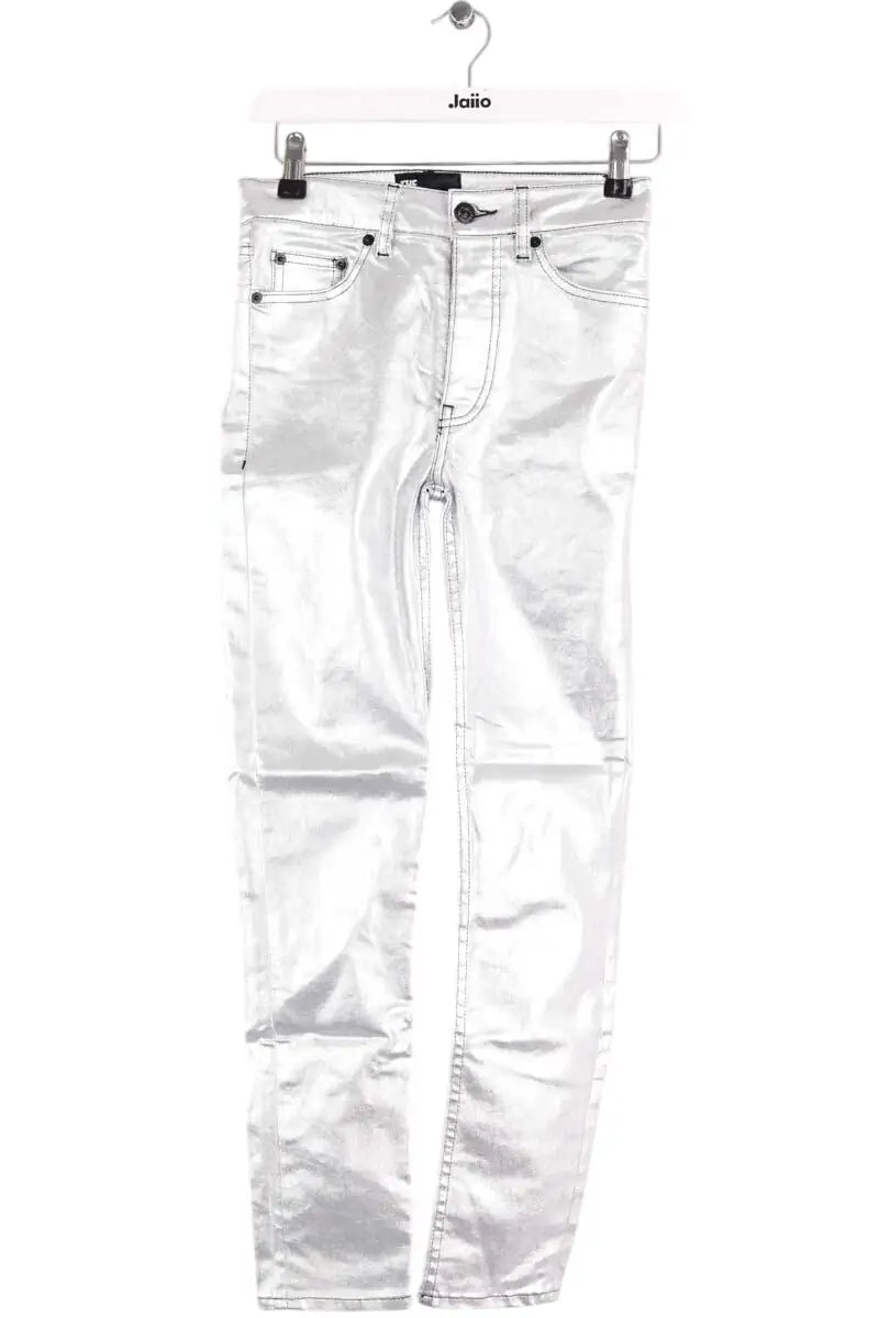 Pantalon The Kooples Argent en Coton, taille XS - Seconde Main