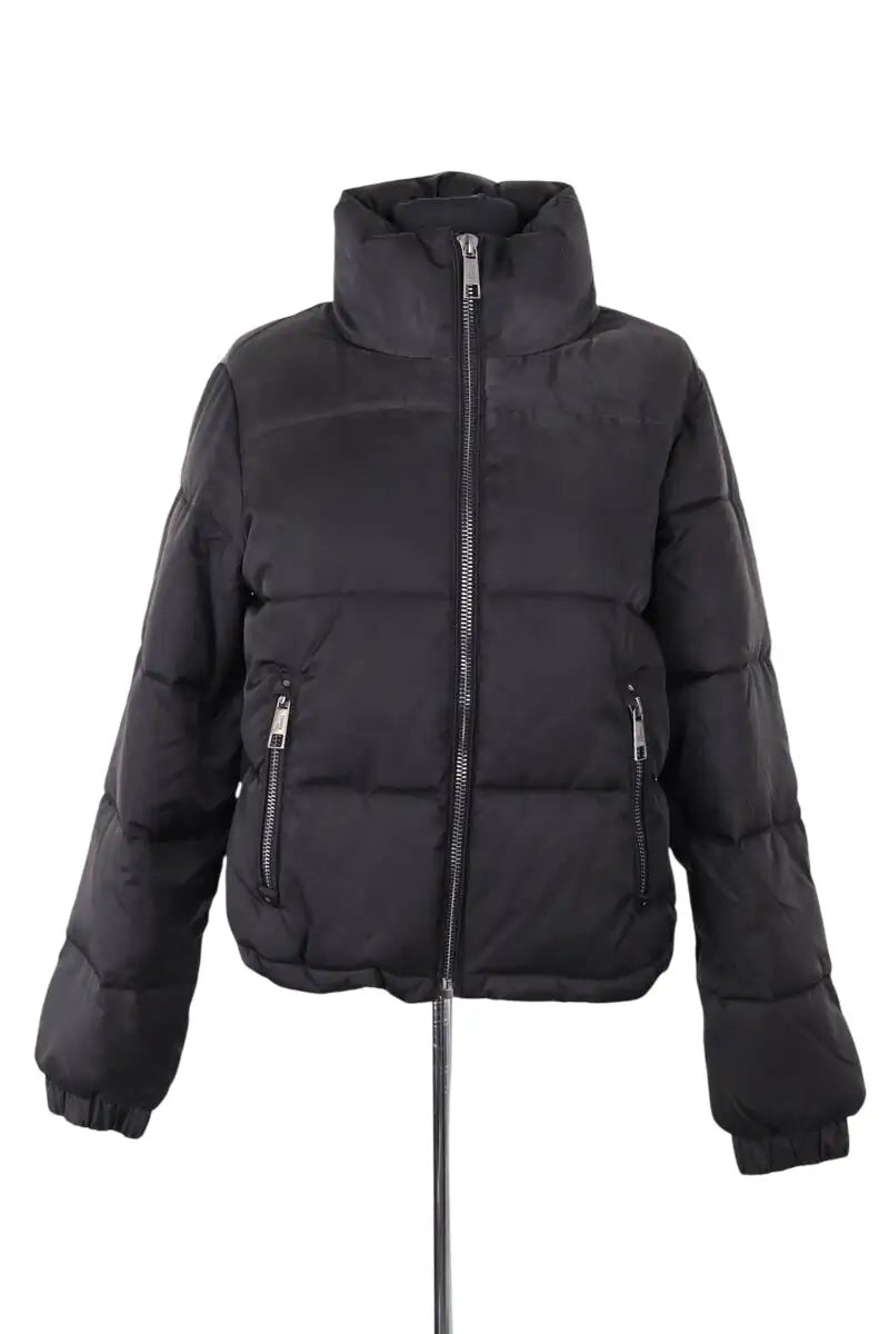 Doudoune The Kooples Noir en Synthétique, taille XS - Seconde Main