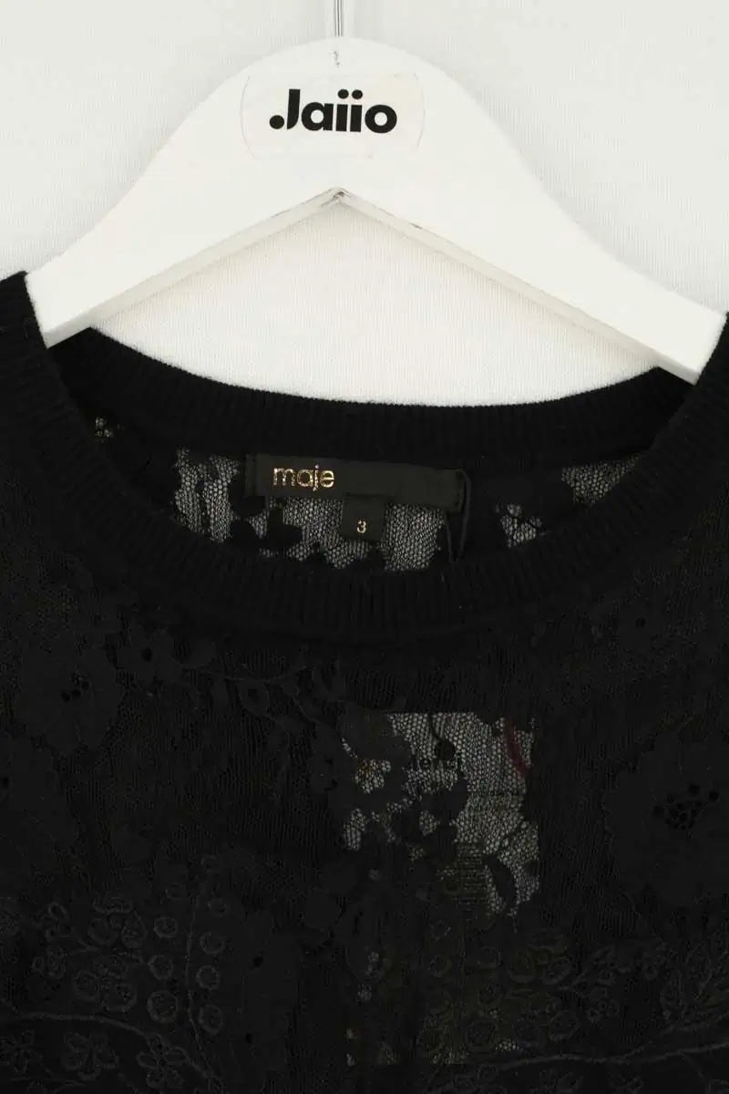 Pull Maje Noir en Synthétique