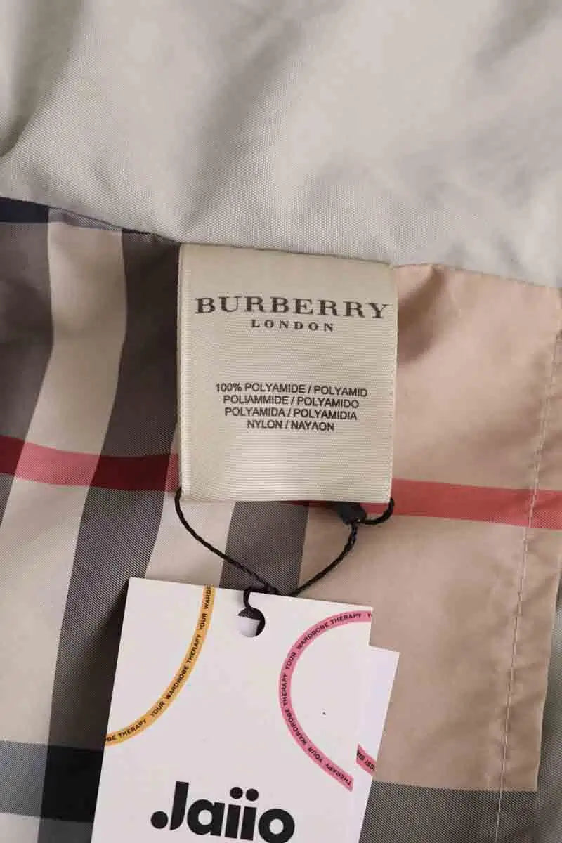 Trench-coat Burberry Beige en Synthétique