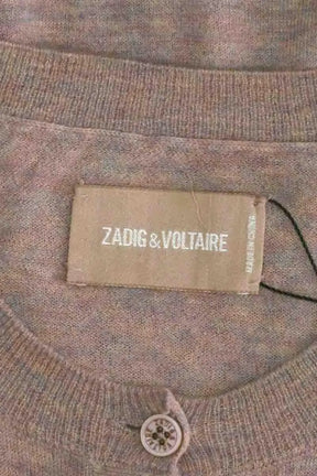 Top Zadig & Voltaire Marron en Cachemire