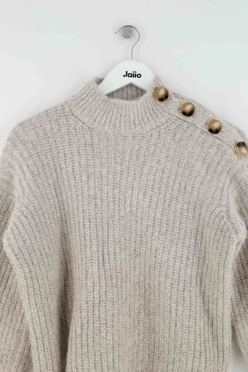 Pull Sézane Ecru en Laine