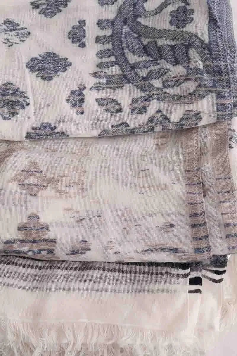 Chèche Gerard Darel Blanc en Coton