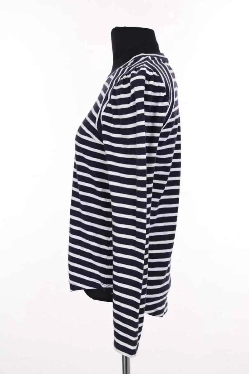 T-shirt Veronica Beard Marine en Coton