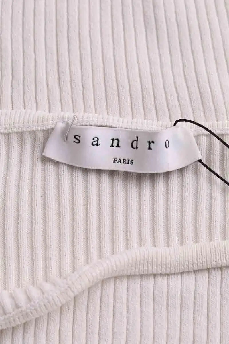 Top Sandro Blanc en Synthétique