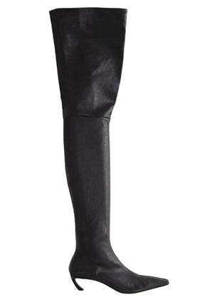 Bottes Lanvin Noir en Cuir, taille 40 - Seconde Main
