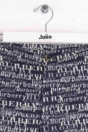 Pantalon droit Burberry Anthracite en Coton