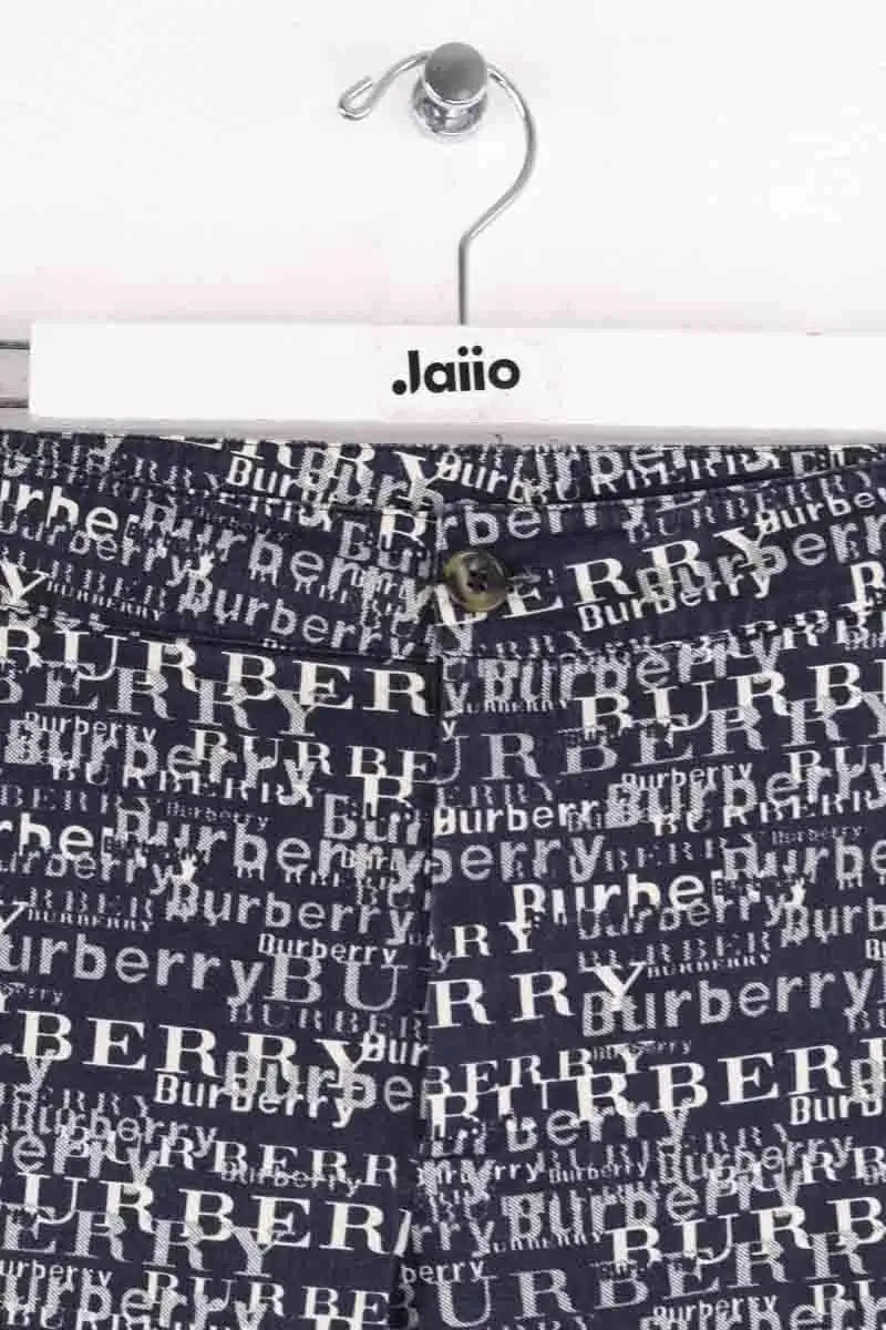 Pantalon droit Burberry Anthracite en Coton
