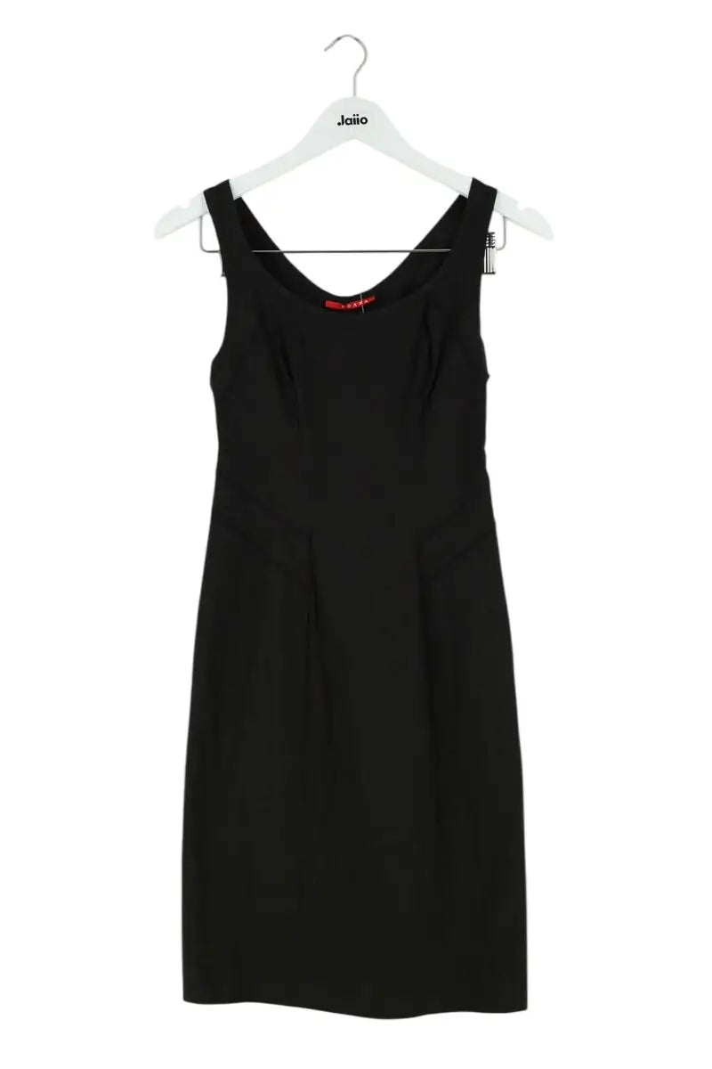 Robe Prada Noir en Synthétique, taille S - Seconde Main