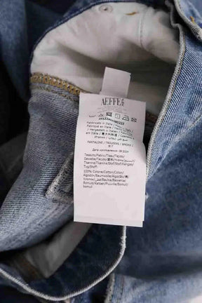 Jean large Moschino Bleu en Coton