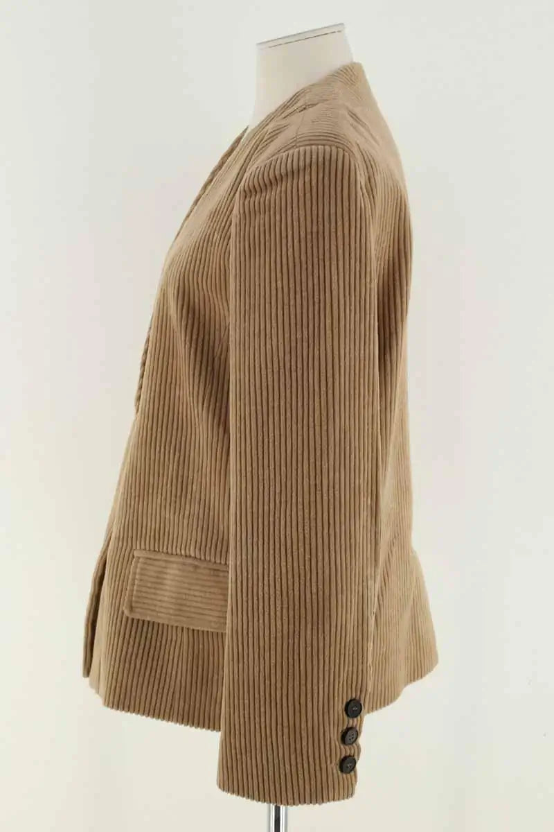 Blazer The Frankie Shop Beige en Velours