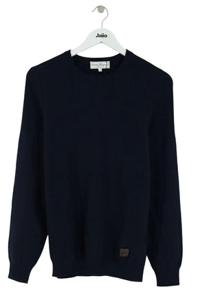 Pull Salvatore Ferragamo Bleu en Laine, taille M - Seconde Main