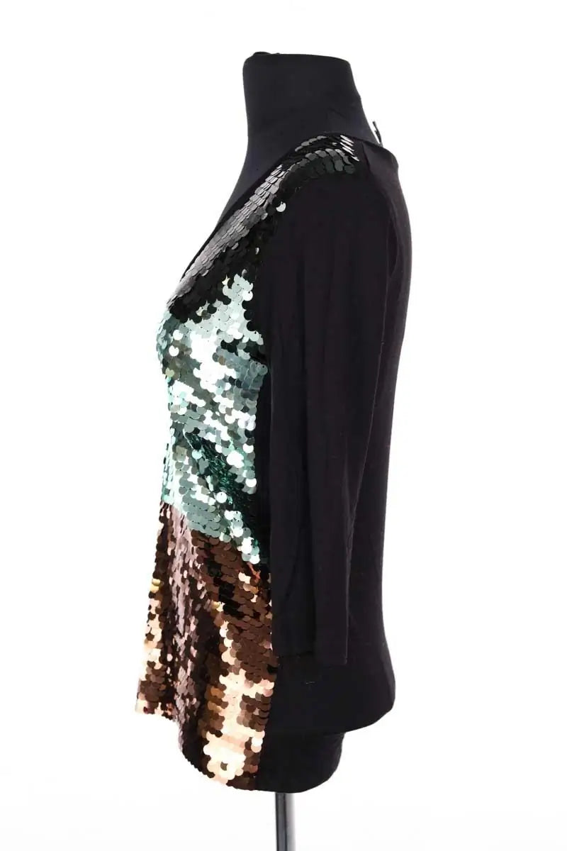 Top Emporio Armani Noir en Viscose