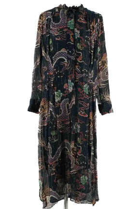 Robe Isabel Marant Bleu en Soie, taille XS - Seconde Main