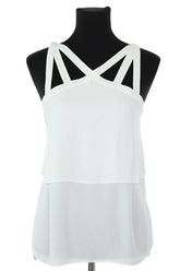 Top sans manche BCBG Max Azria  Blanc