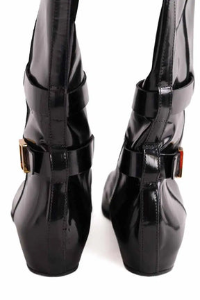 Bottes Tod's Noir en Cuir verni