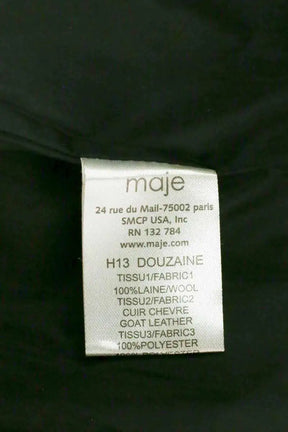 Blazer Maje Bordeaux en Laine