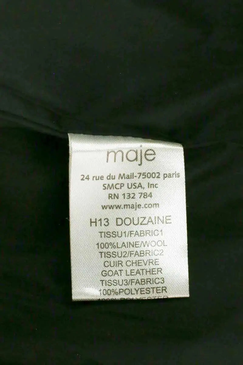 Blazer Maje Bordeaux en Laine