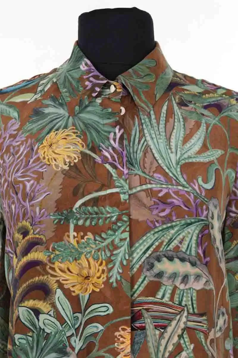 Chemise Momoni Multicolore en Soie