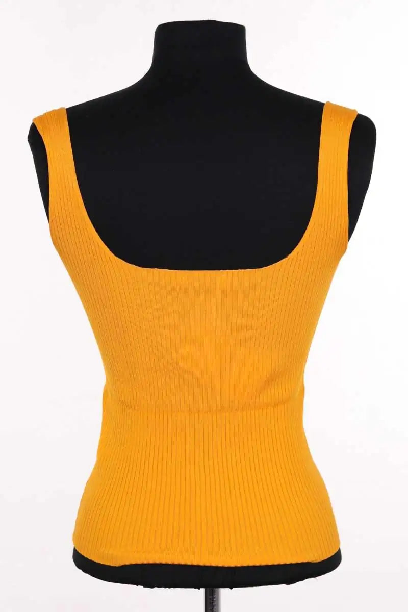 Top sans manche Sanchita Orange en Viscose