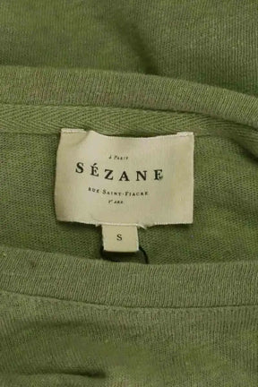 T-shirt Sézane Kaki en Coton