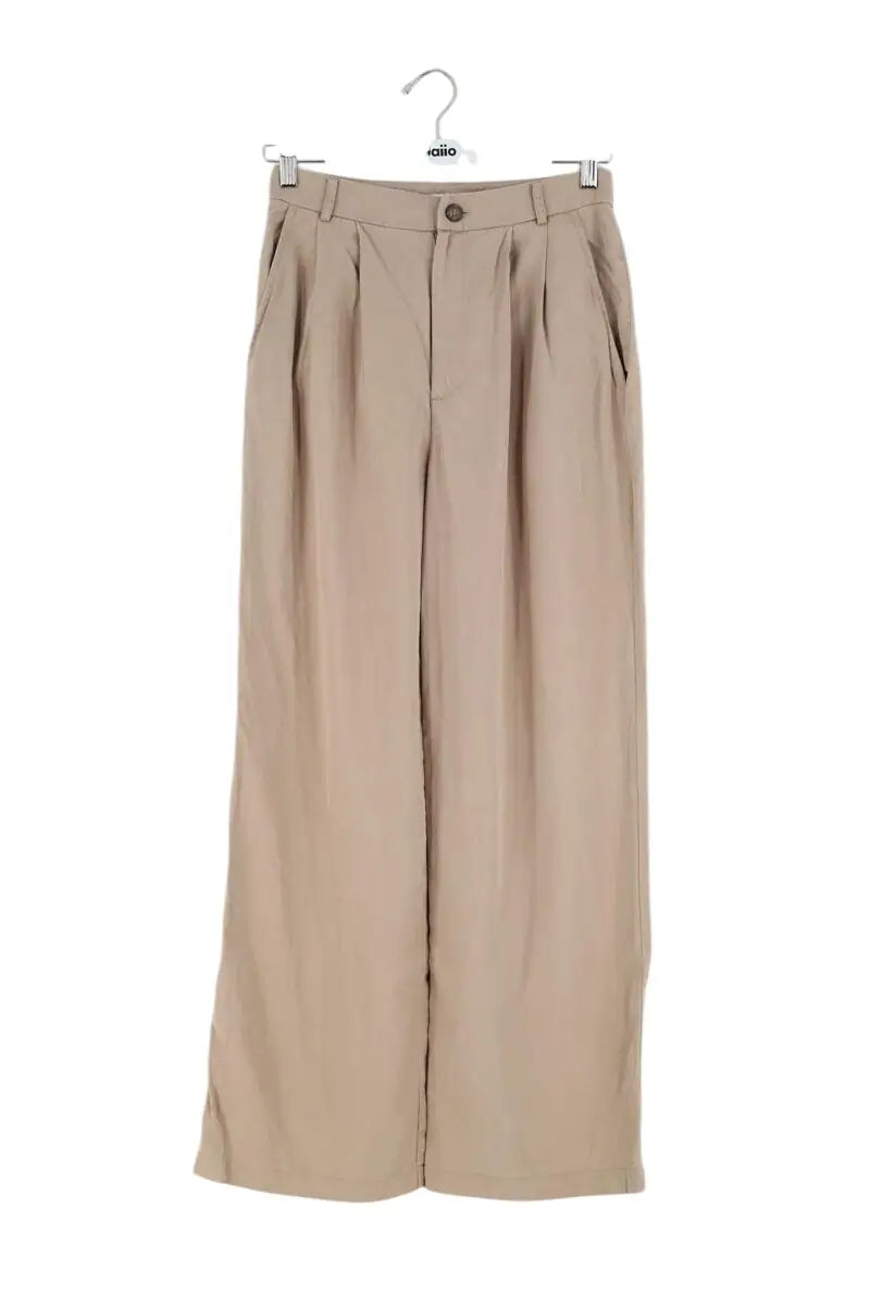 Pantalon large Reformation Beige en Synthétique, taille S - Seconde Main