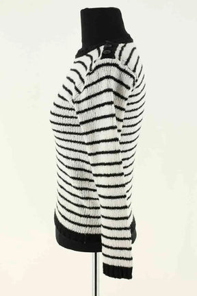 Pull Agnès B. Blanc en Laine