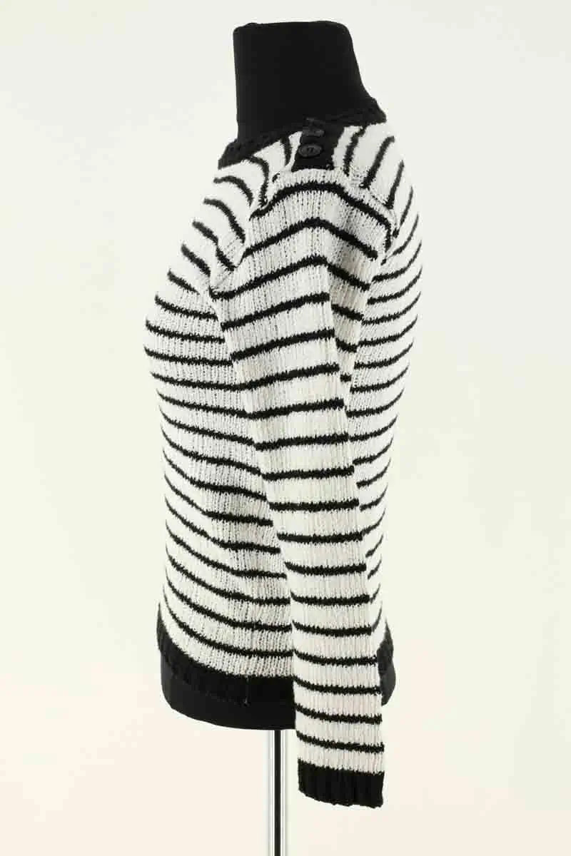 Pull Agnès B. Blanc en Laine