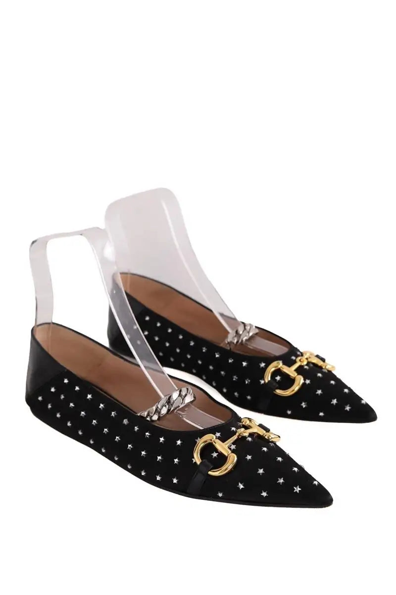 Ballerines Gucci Noir en Cuir