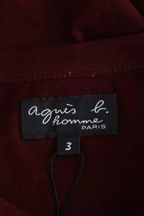T-shirt Agnès B. Bordeaux en Coton