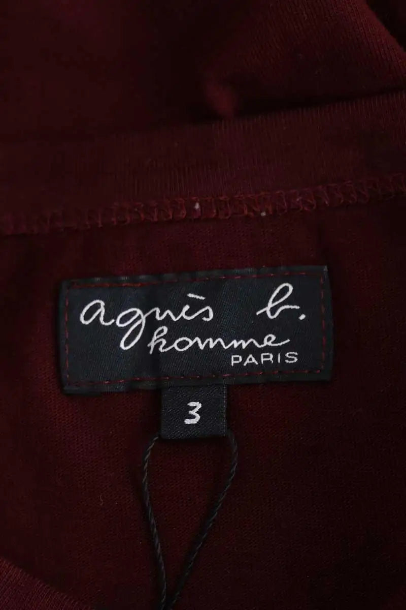 T-shirt Agnès B. Bordeaux en Coton