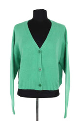 Cardigan Eric Bompard Vert en Cachemire, taille S - Seconde Main
